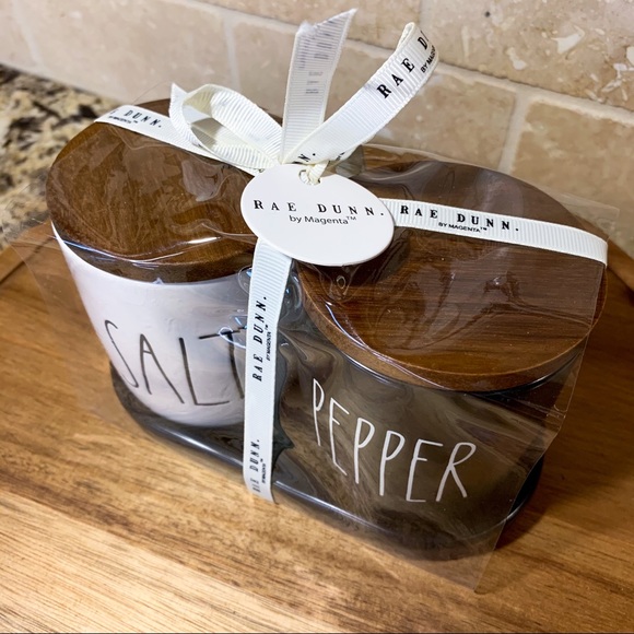 Rae Dunn Salt & Pepper Cellar Set - Picture 4 of 4